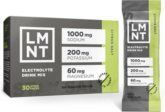 LMNT Zero Sugar Electrolytes - Citrus Salt | Drink Mix | 30-Count